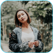 Girl in a jacket