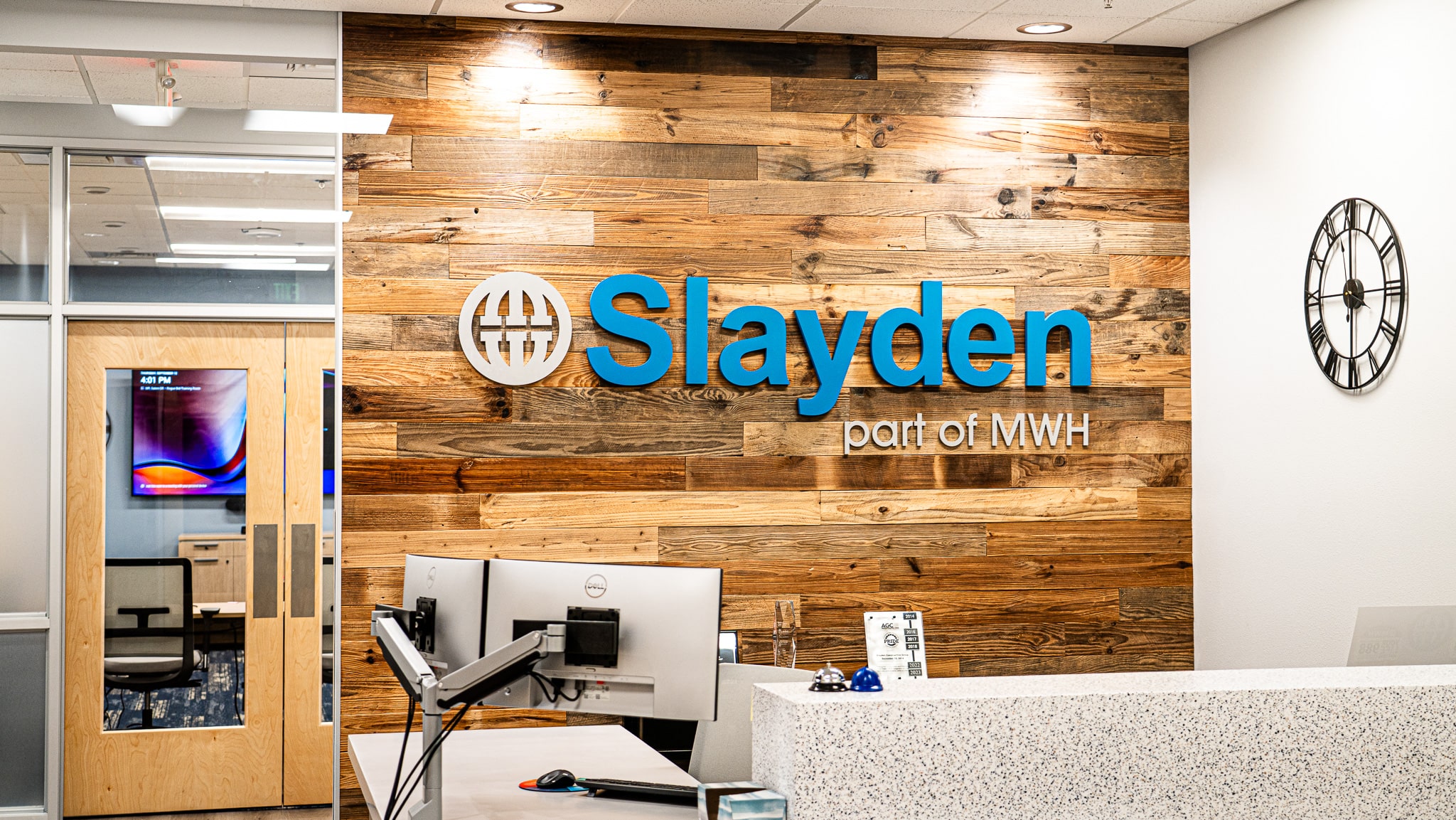 Slayden office reception area