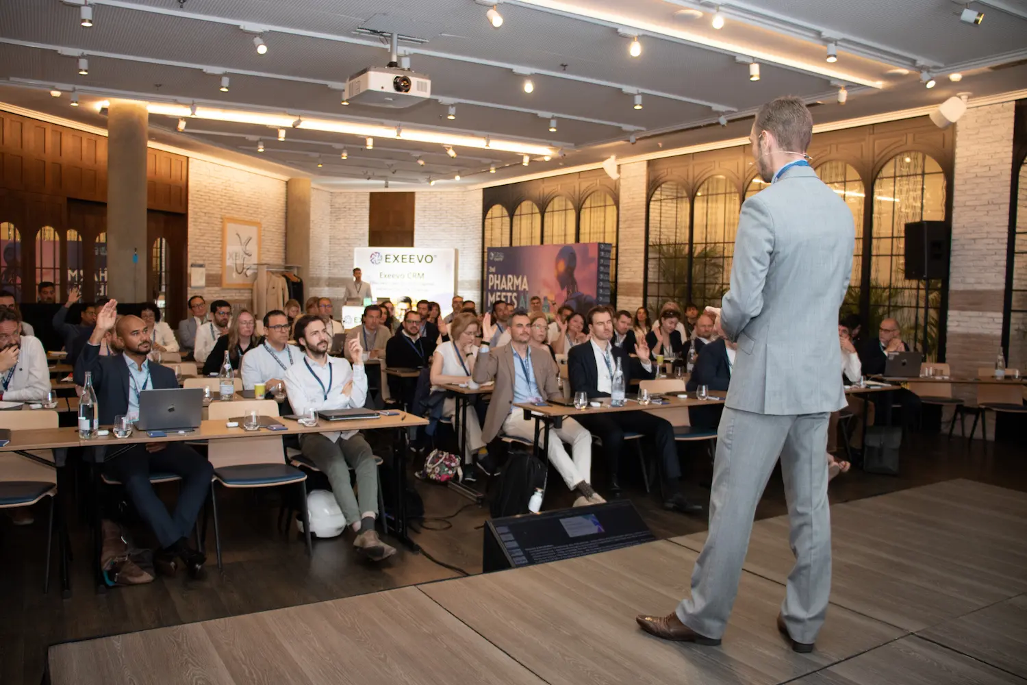 Photo of the audience at the Pharma Meets AI conference