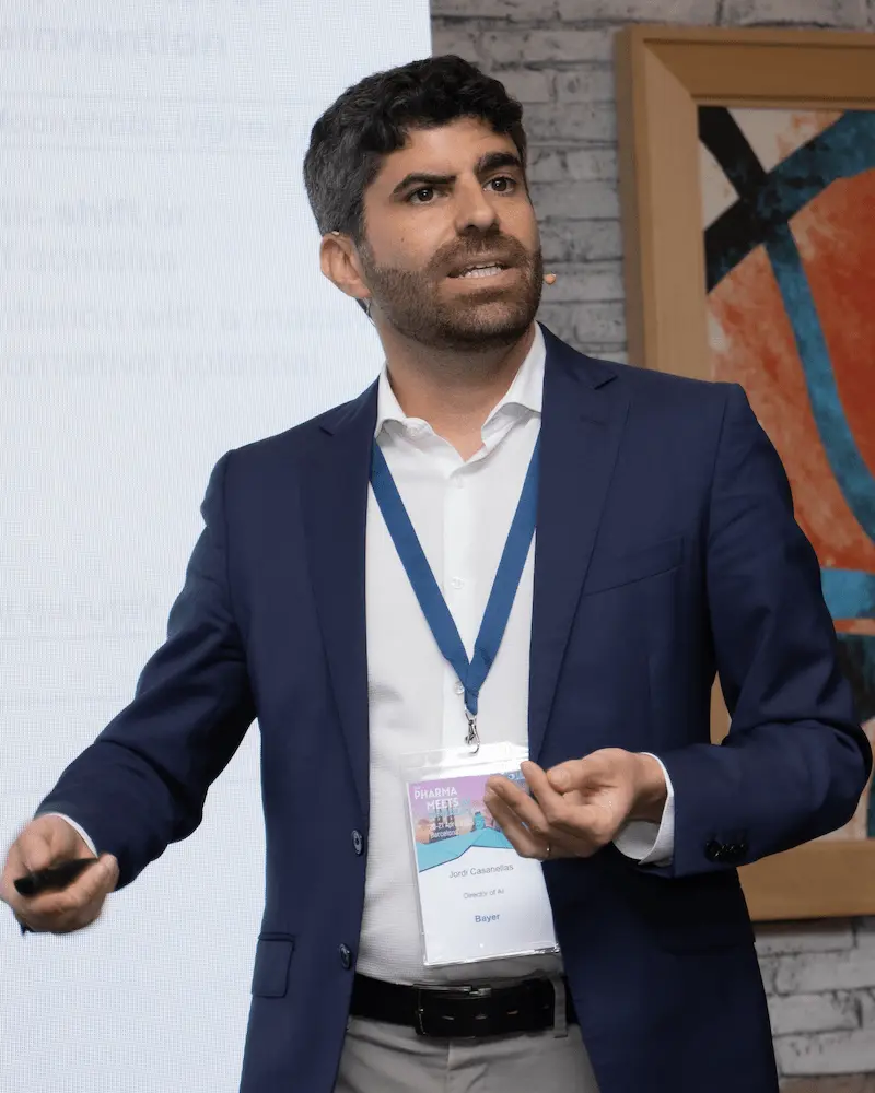 Photo of Jordi Casanellas at the Pharma Meets AI conference