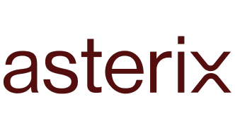 asterix health logo deep red