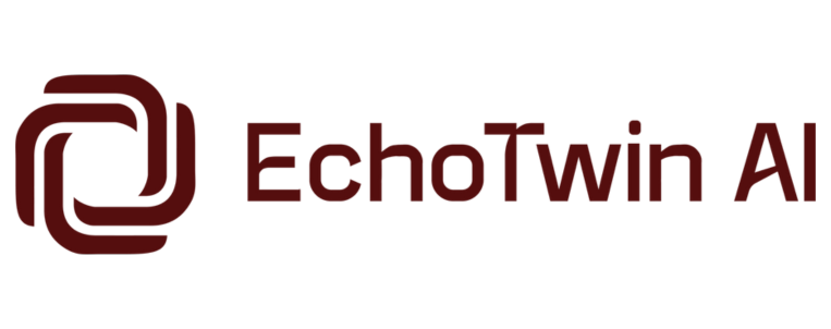 echotwin logo deep red