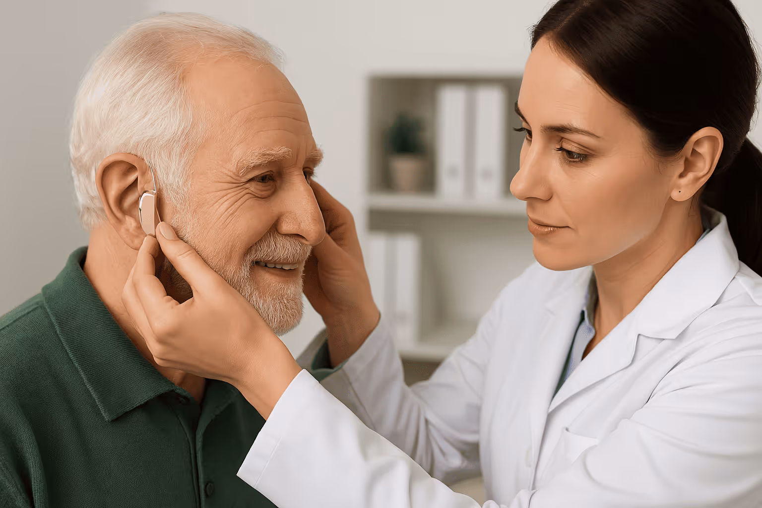 Professional hearing aid fitting by Hazelwood Hearcare audiologist