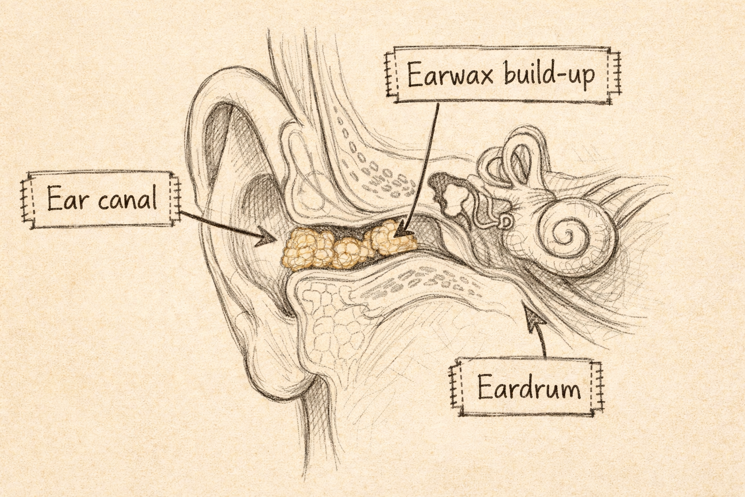 Common causes of blocked ears and earwax build-up.