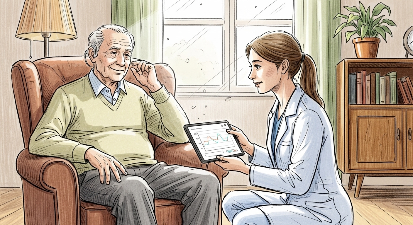 Home hearing test benefits for seniors.