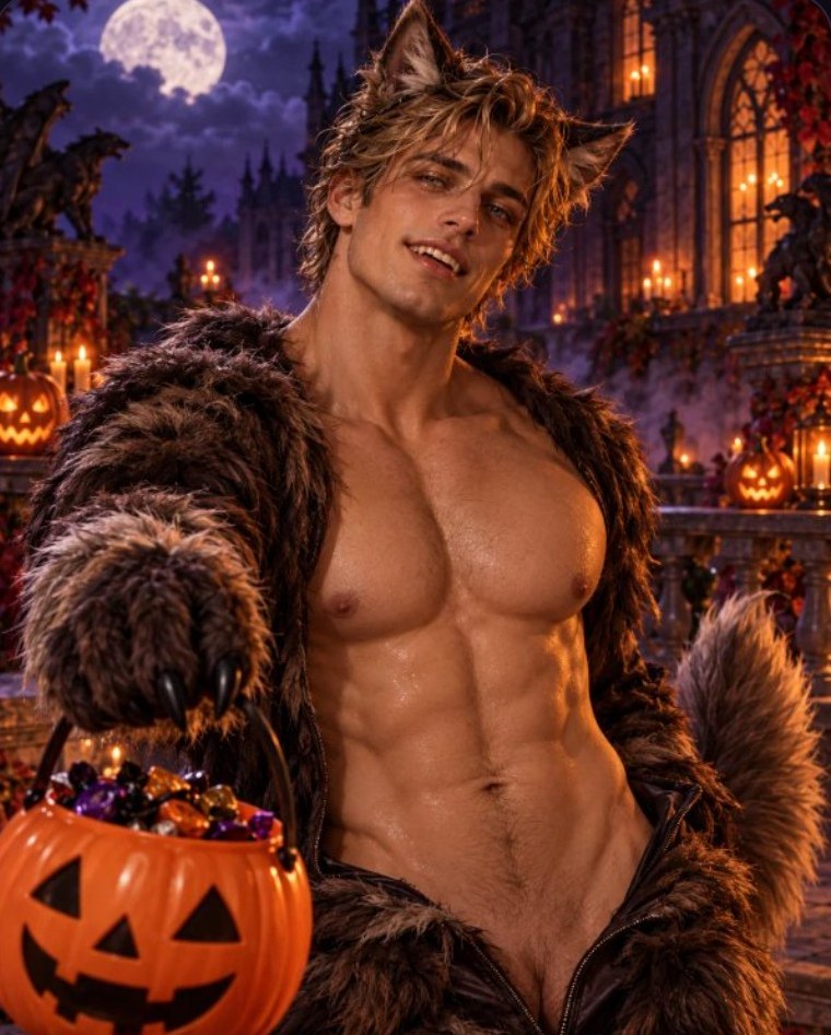 Dax, a werewolf at the party