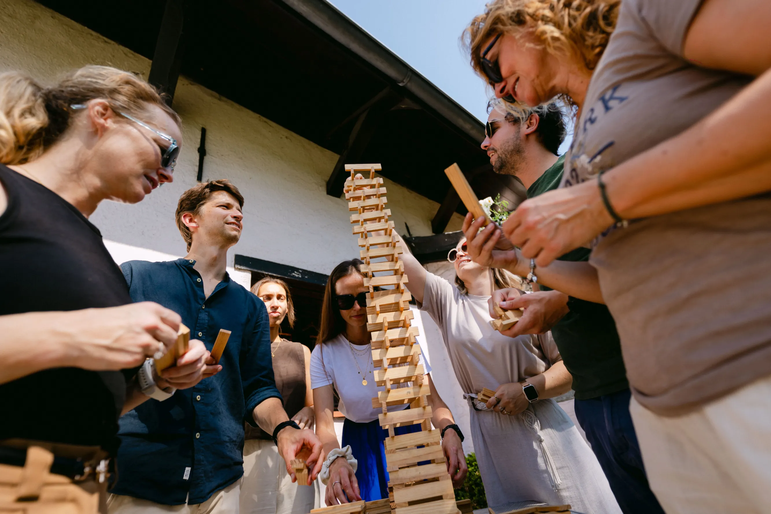 Team building Templiers : Cooperation epreuve bois morphee