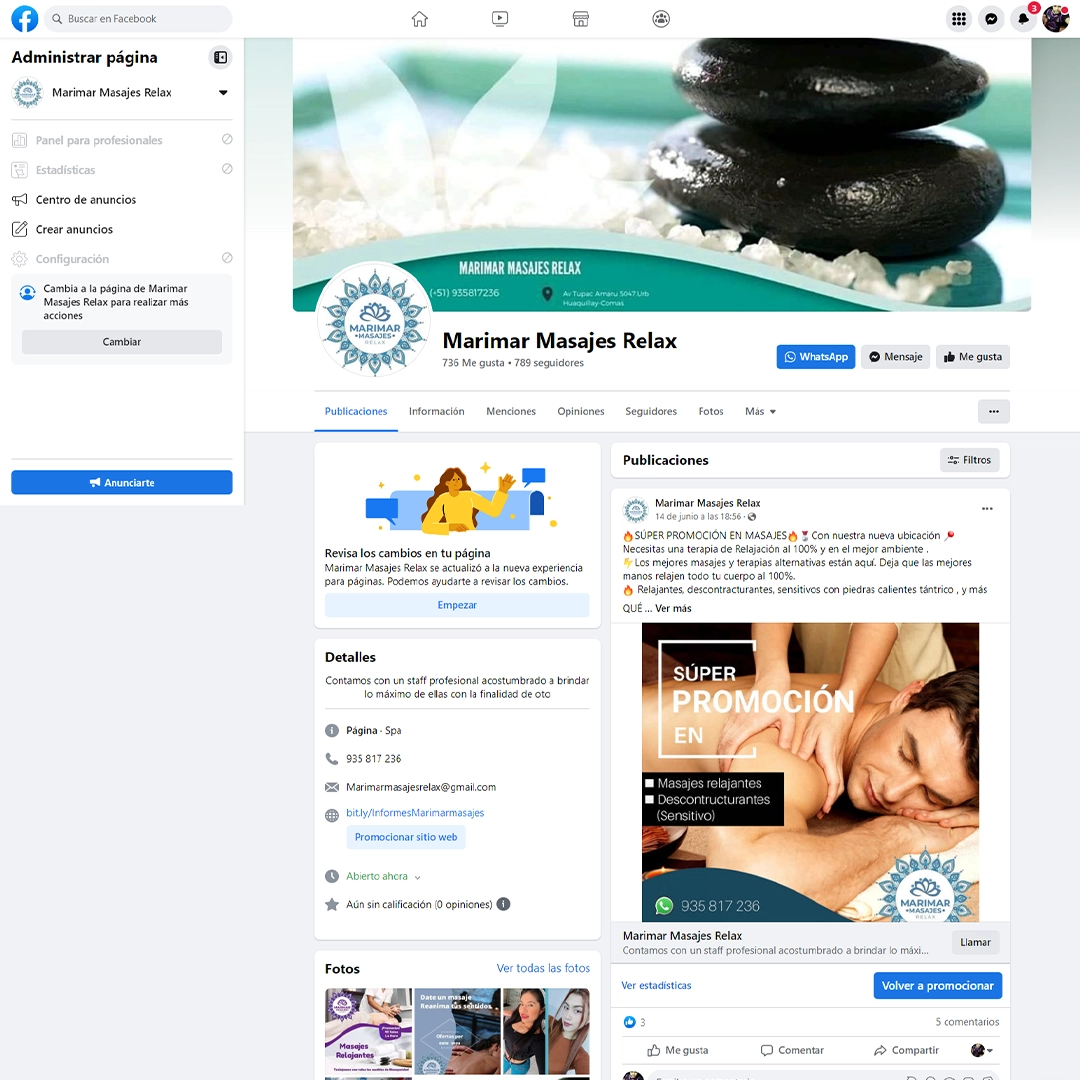 Marimar Spa social media campaign