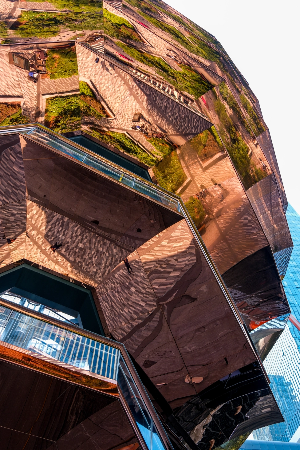 reflective surfaces of Vessel