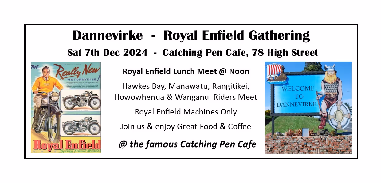 Royal Enfield Lunch Ride to Dannevirke