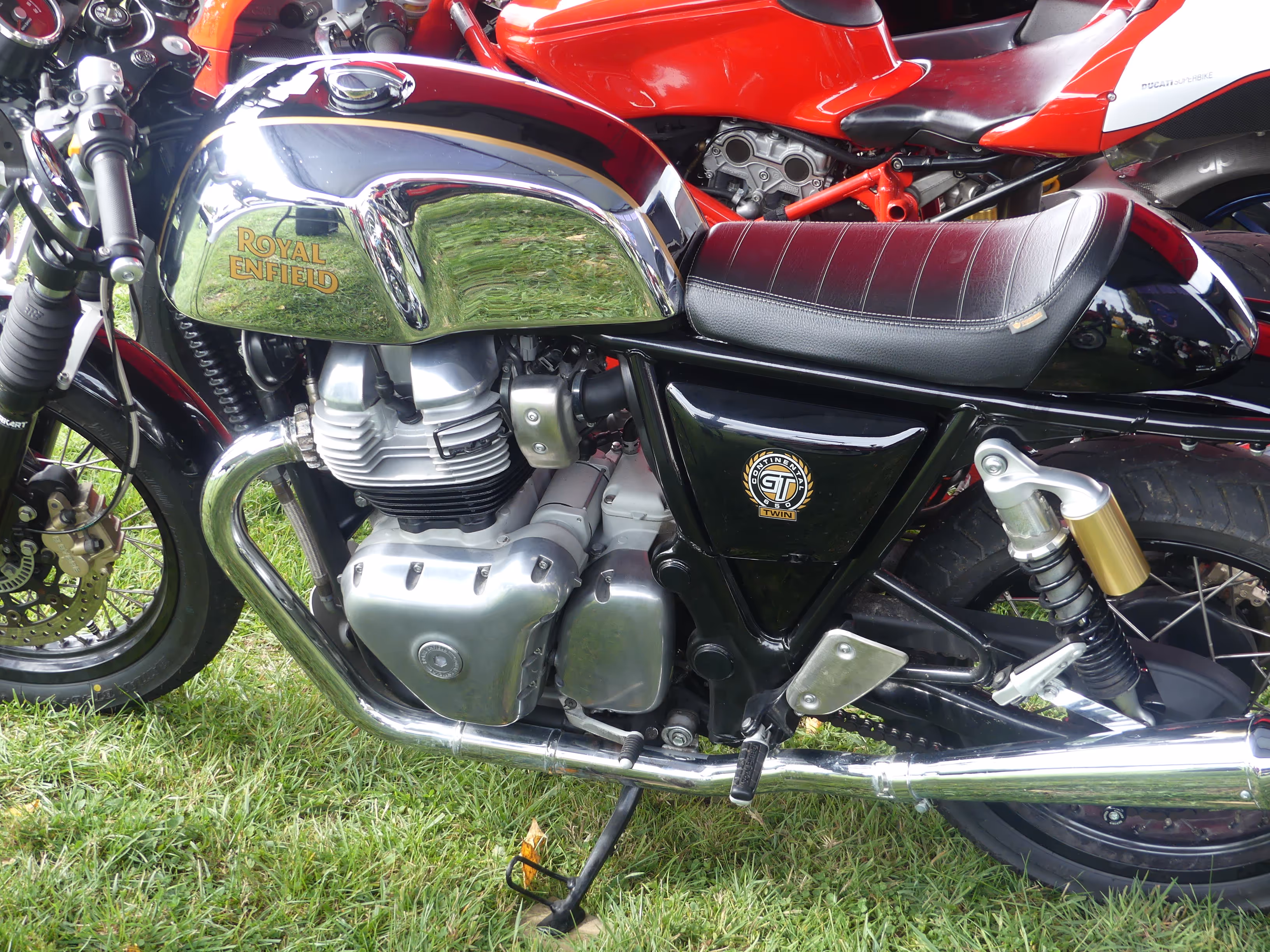 'Rubber Side Down' @ Paloma Gardens - Royal Enfield Club Display - Sun 6th April