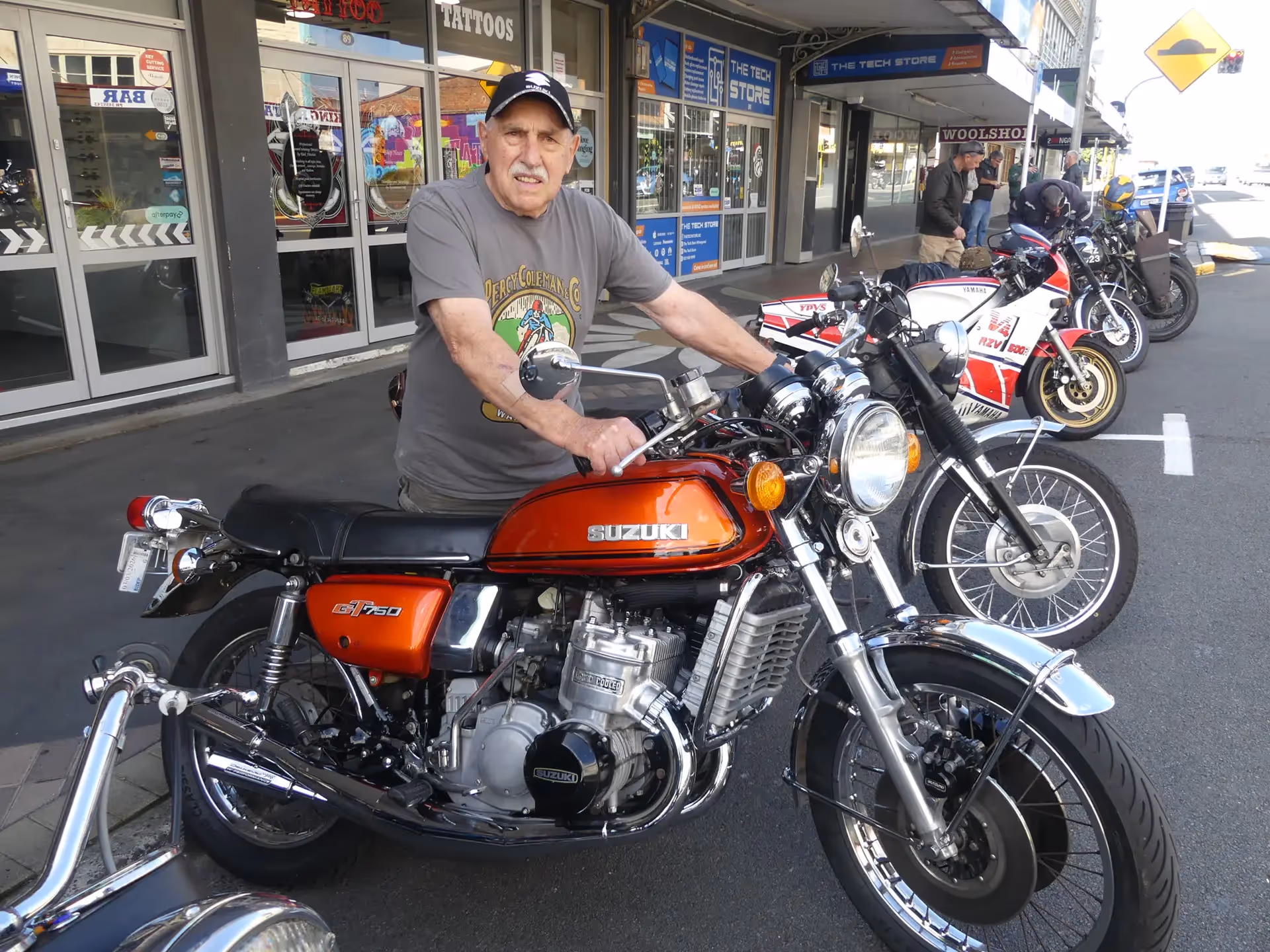 Joe Lett - former Percy Coleman apprentice who started in the 2nd Guyton Street Shop in 1961 with a 1970s Suzuki GT750 Superbike – Joe went on to become Coleman’s Service Manager & a local Suzuki Dealer