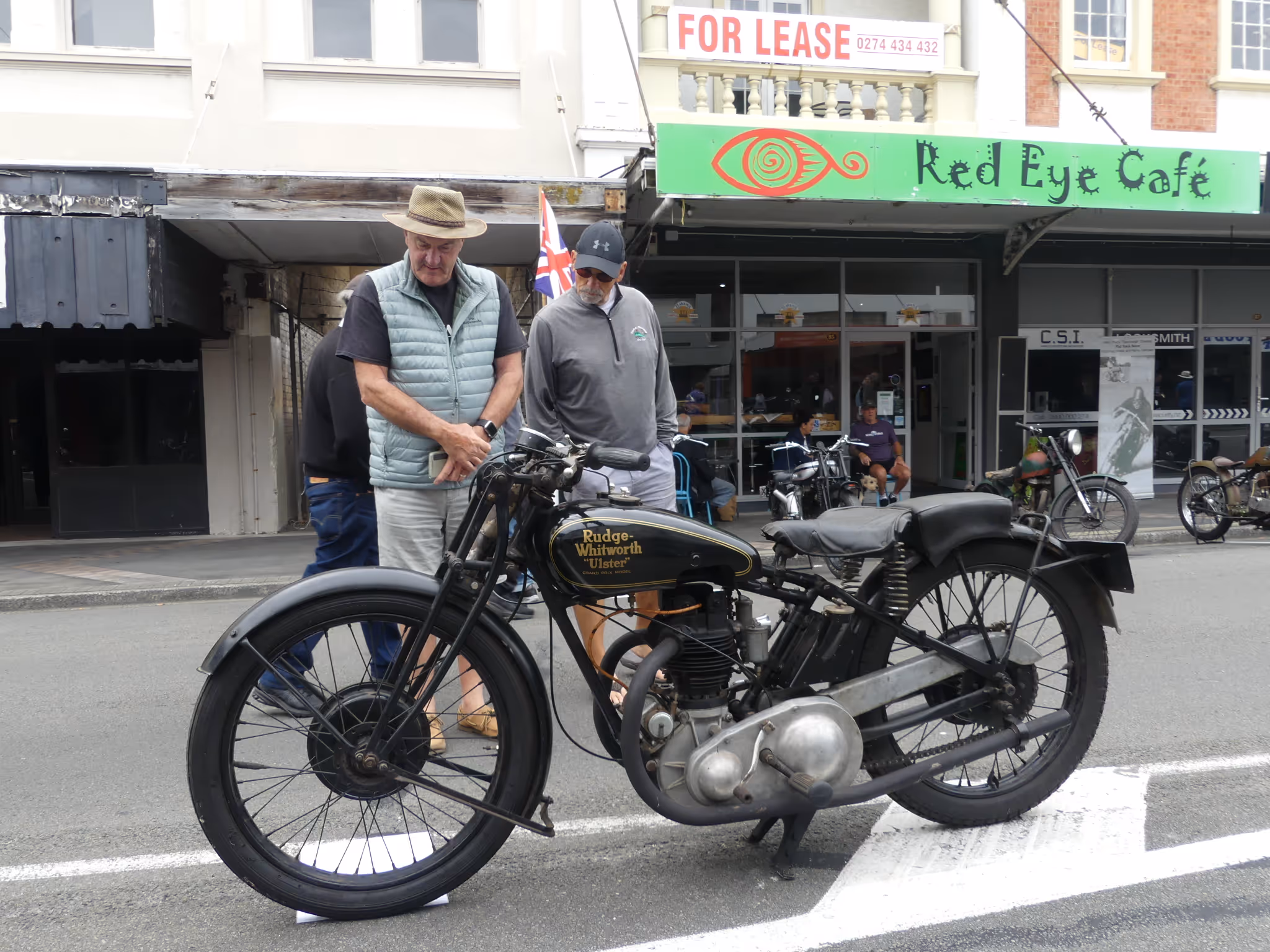 Fashion on Guyton Street, with Cool Motorcycles