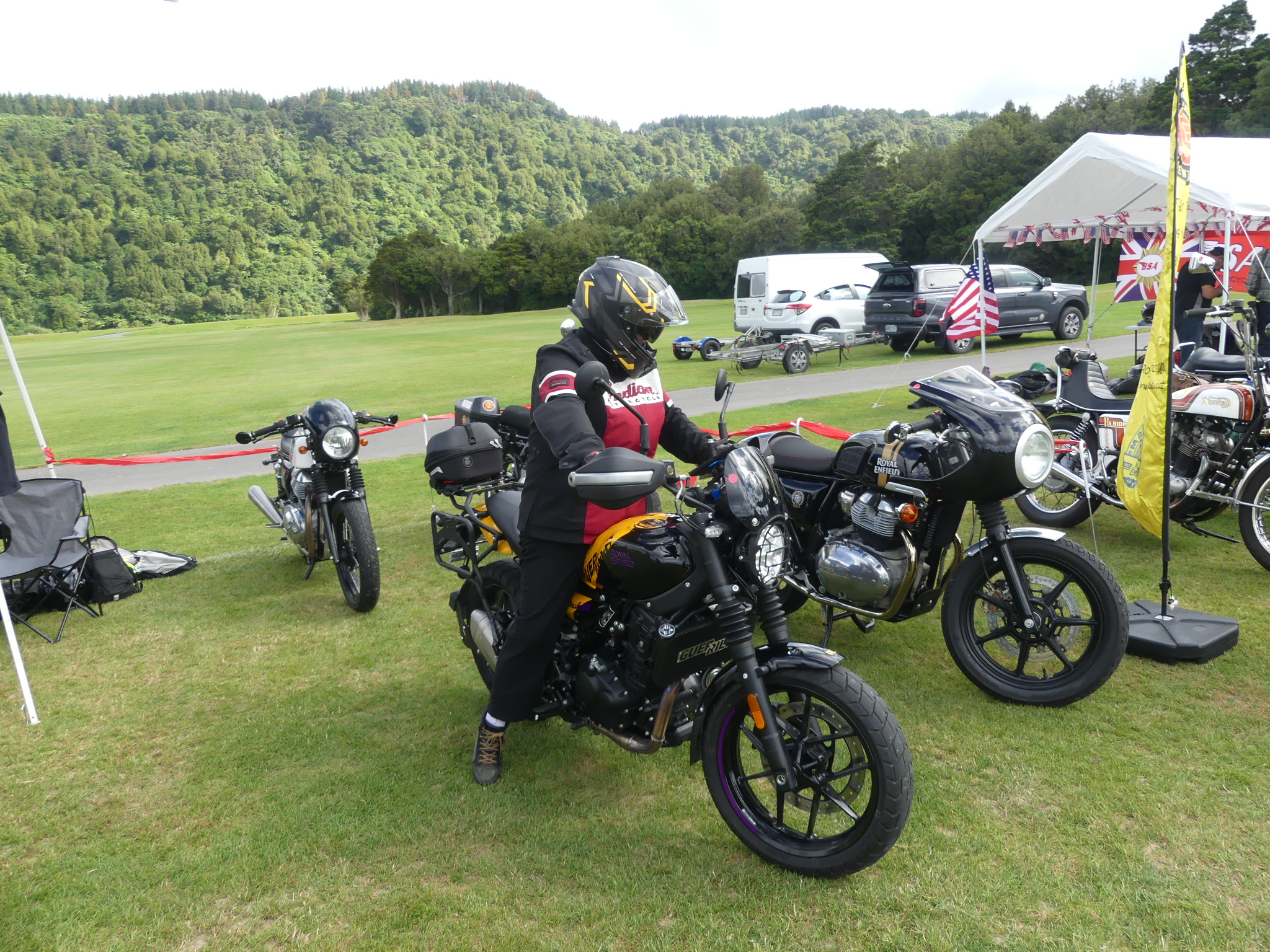 32 Royal Enfields Club Display @ British & European Car Day 40th Anniversary
