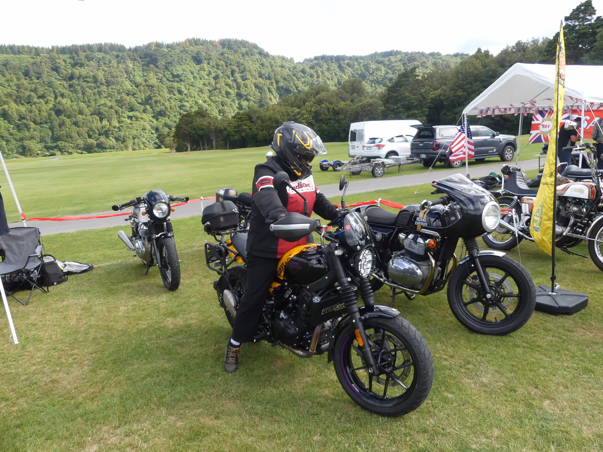 32 Royal Enfields Club Display @ British & European Car Day 40th Anniversary