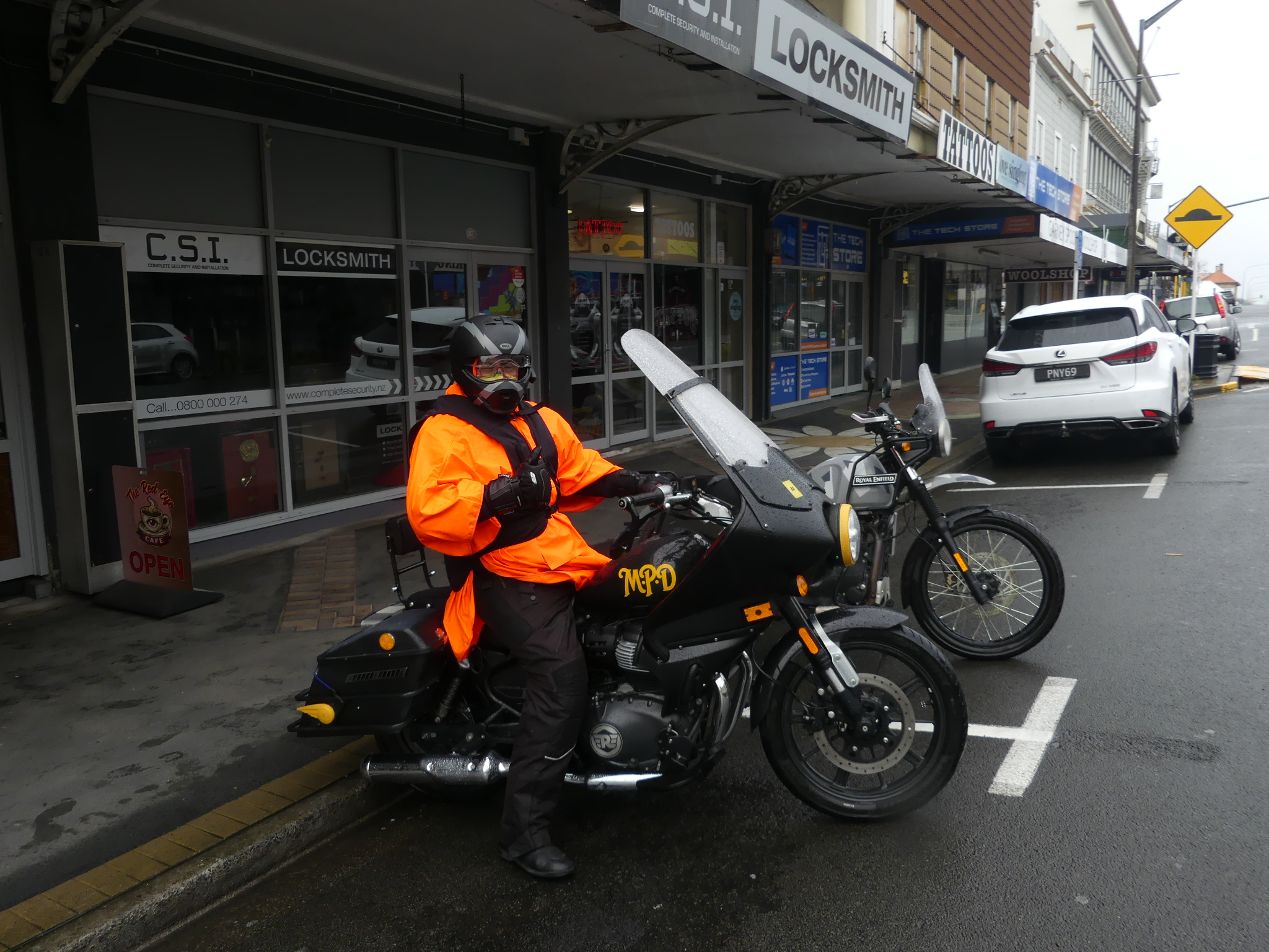 Harry's Farewell Ride to the Gretna Hotel Service, Taihape - Sat 25th July