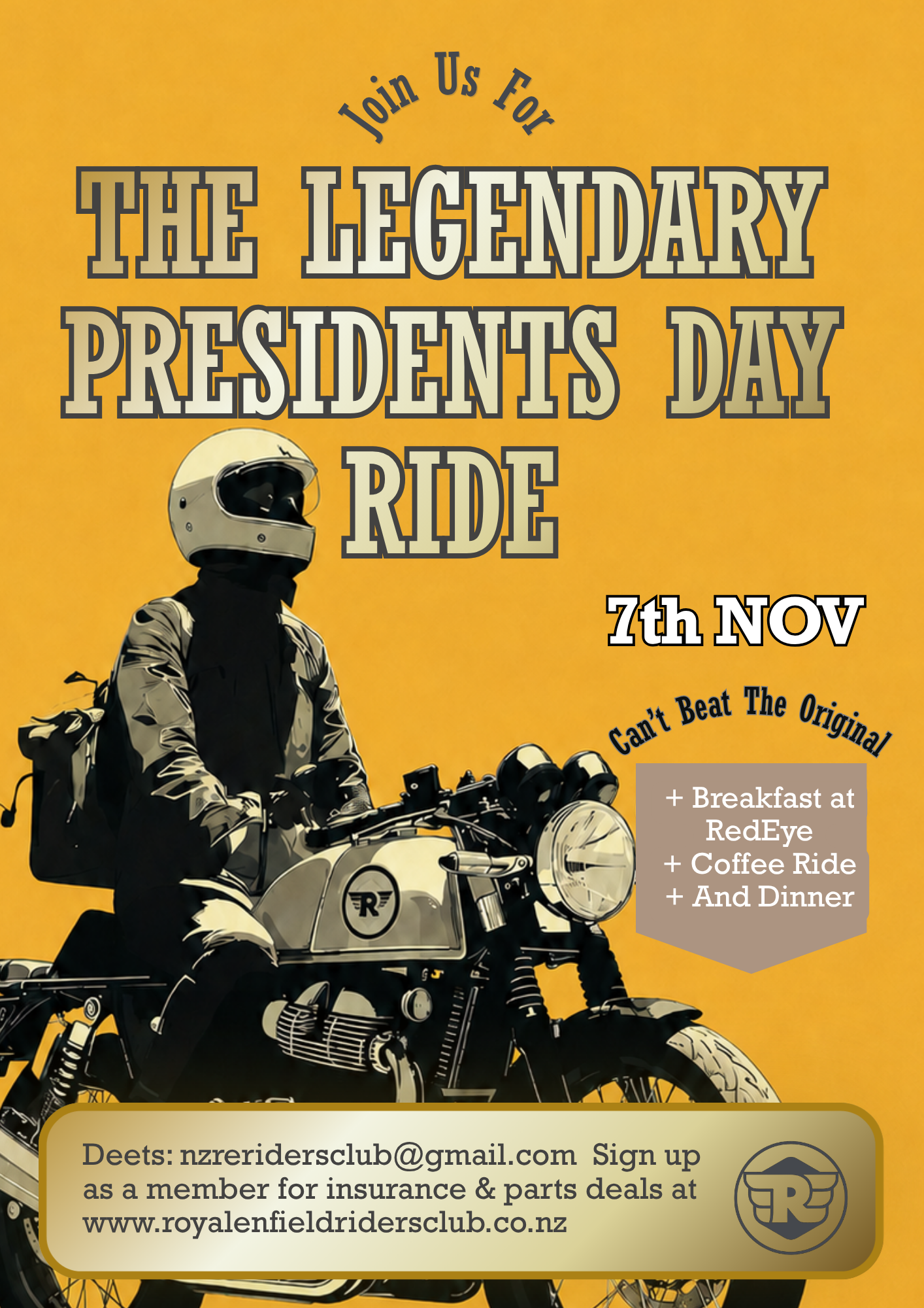 'Presidents Day, Brunch, RE Ride & Special Dinner @ The Brickhouse