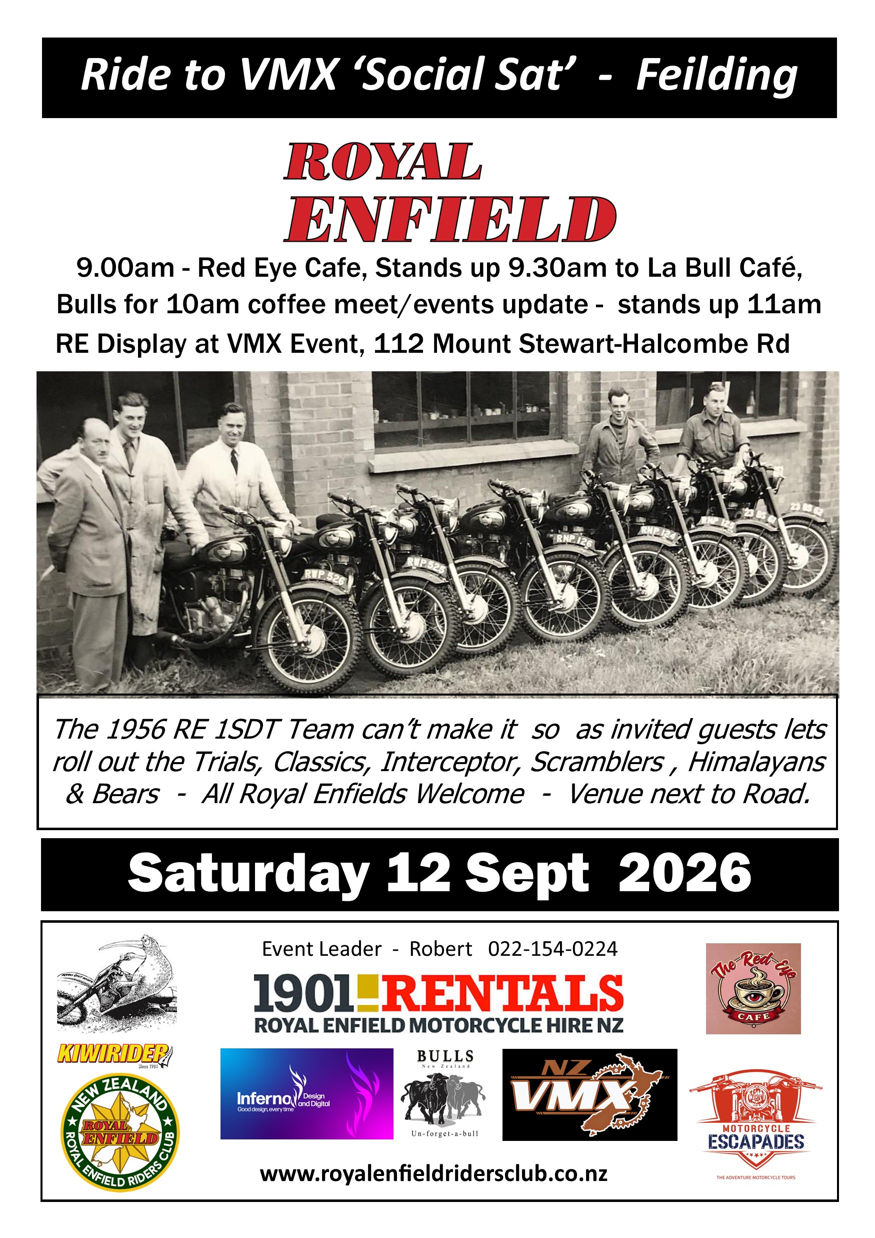 Mount Stewart 'Twin Shock Saturday'  Ride to Feilding