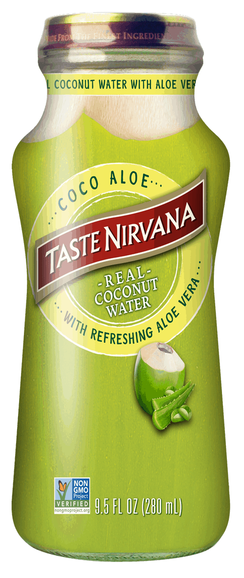Real Coconut Water With Aloe Vera - 280ml Glass Bottle