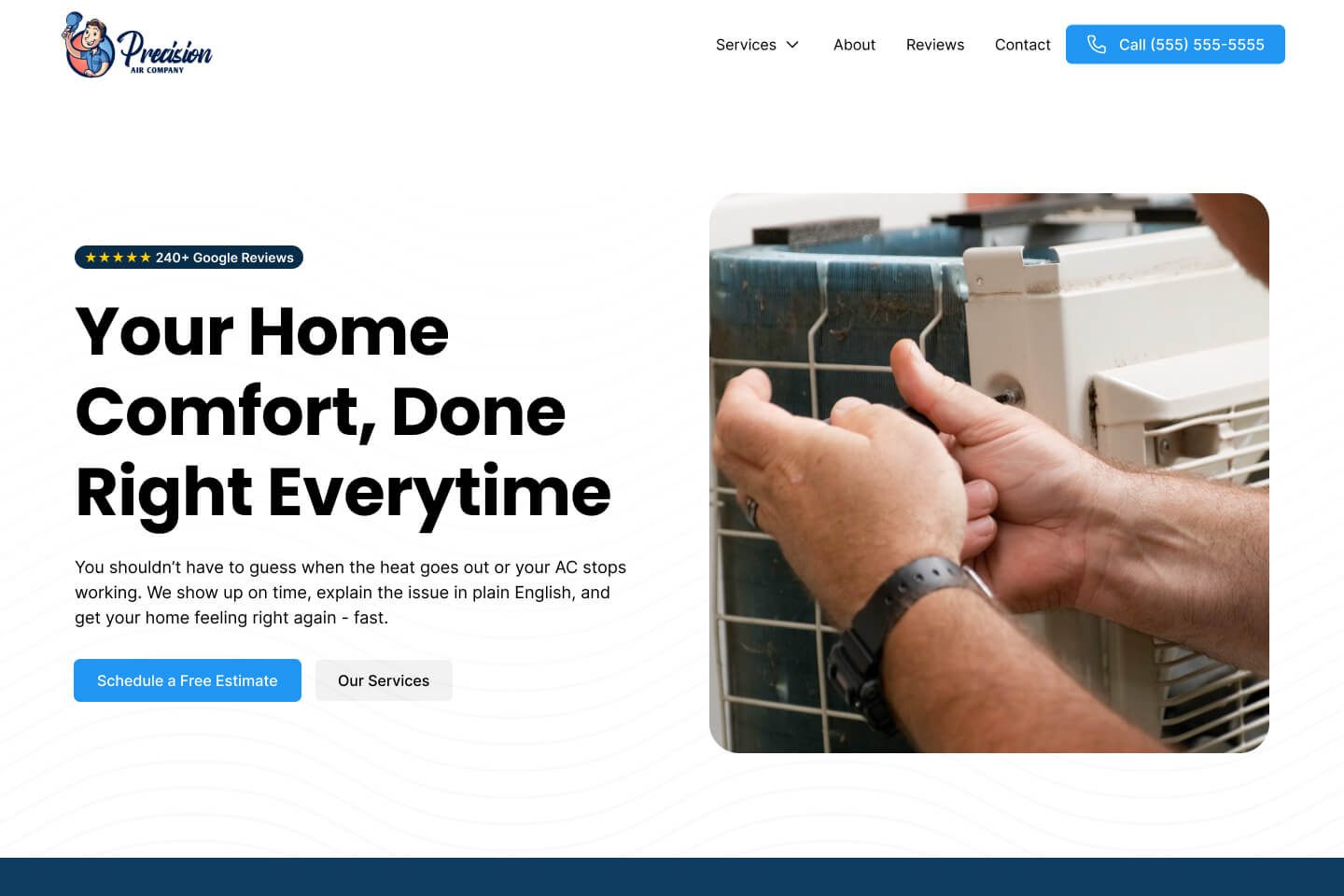 hvac website design