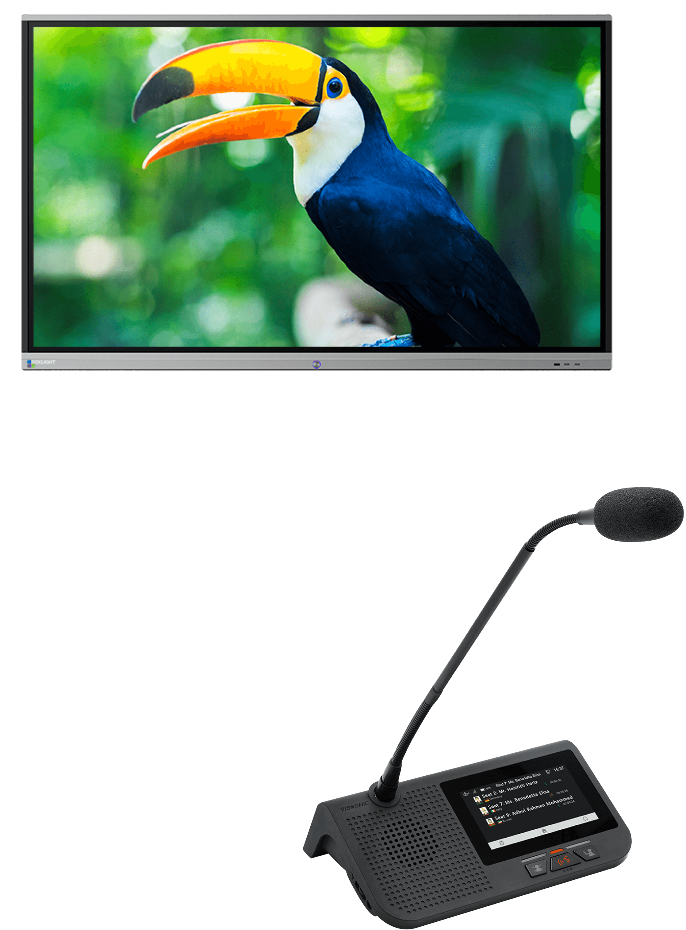 Interactive display and conference system