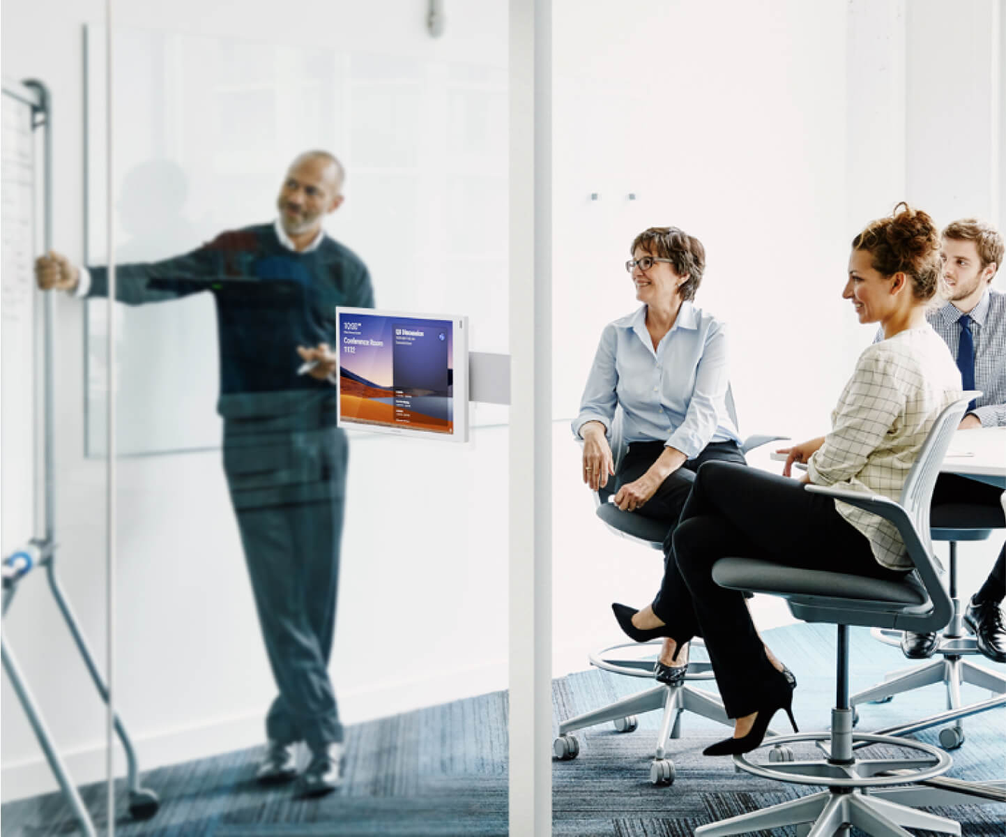 People inside a meeting room