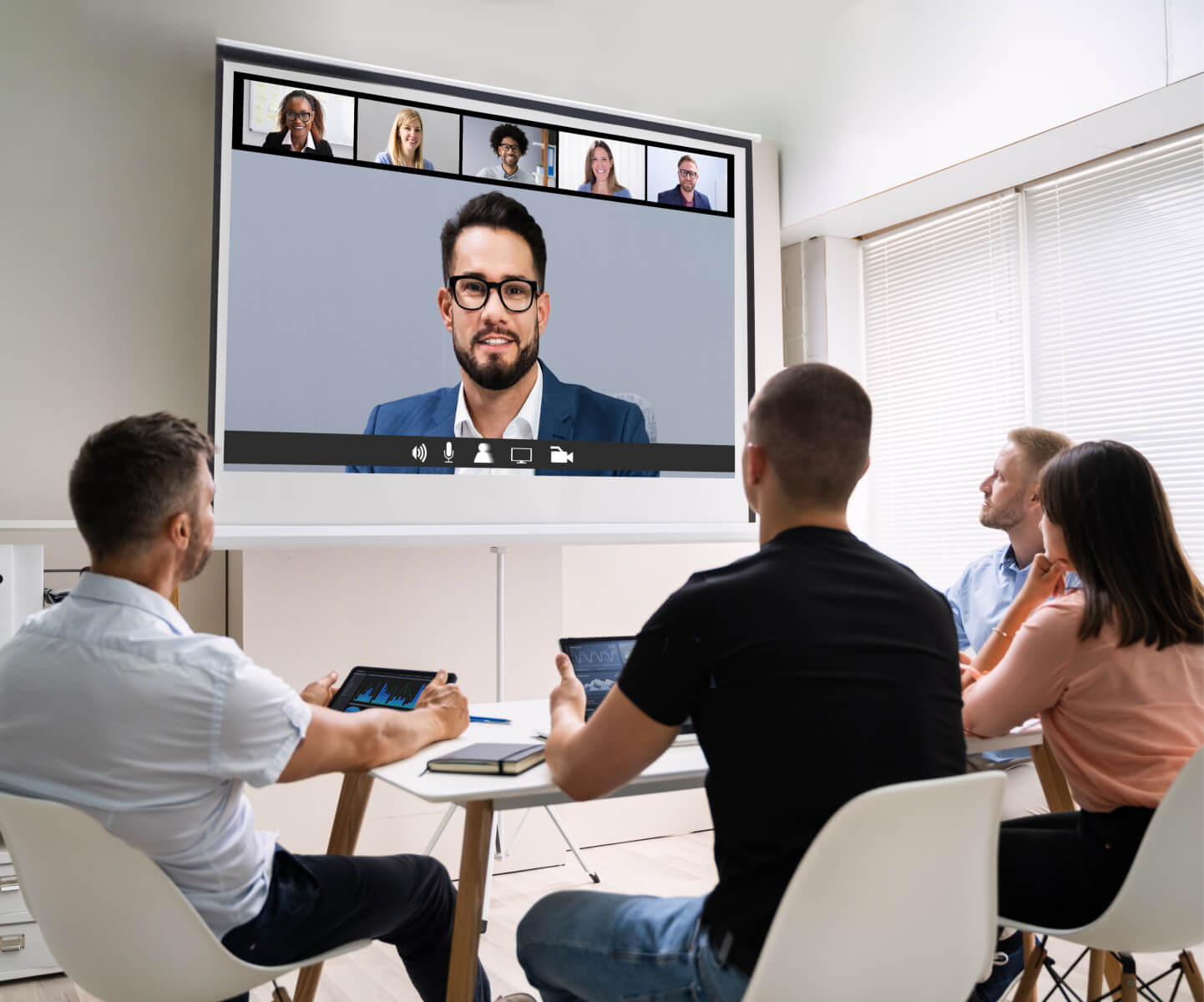People inside a meeting room