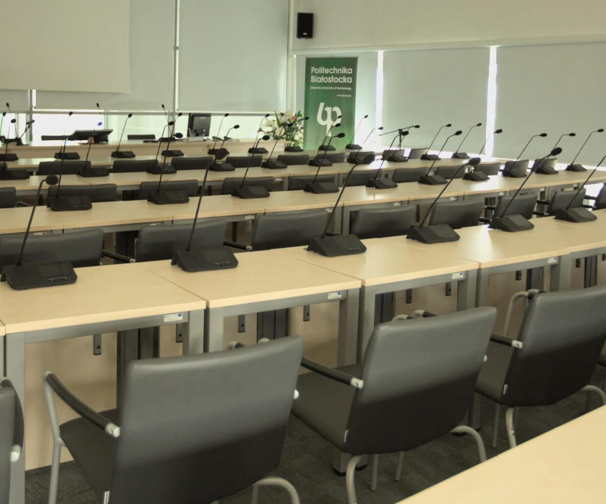 A meeting room setup