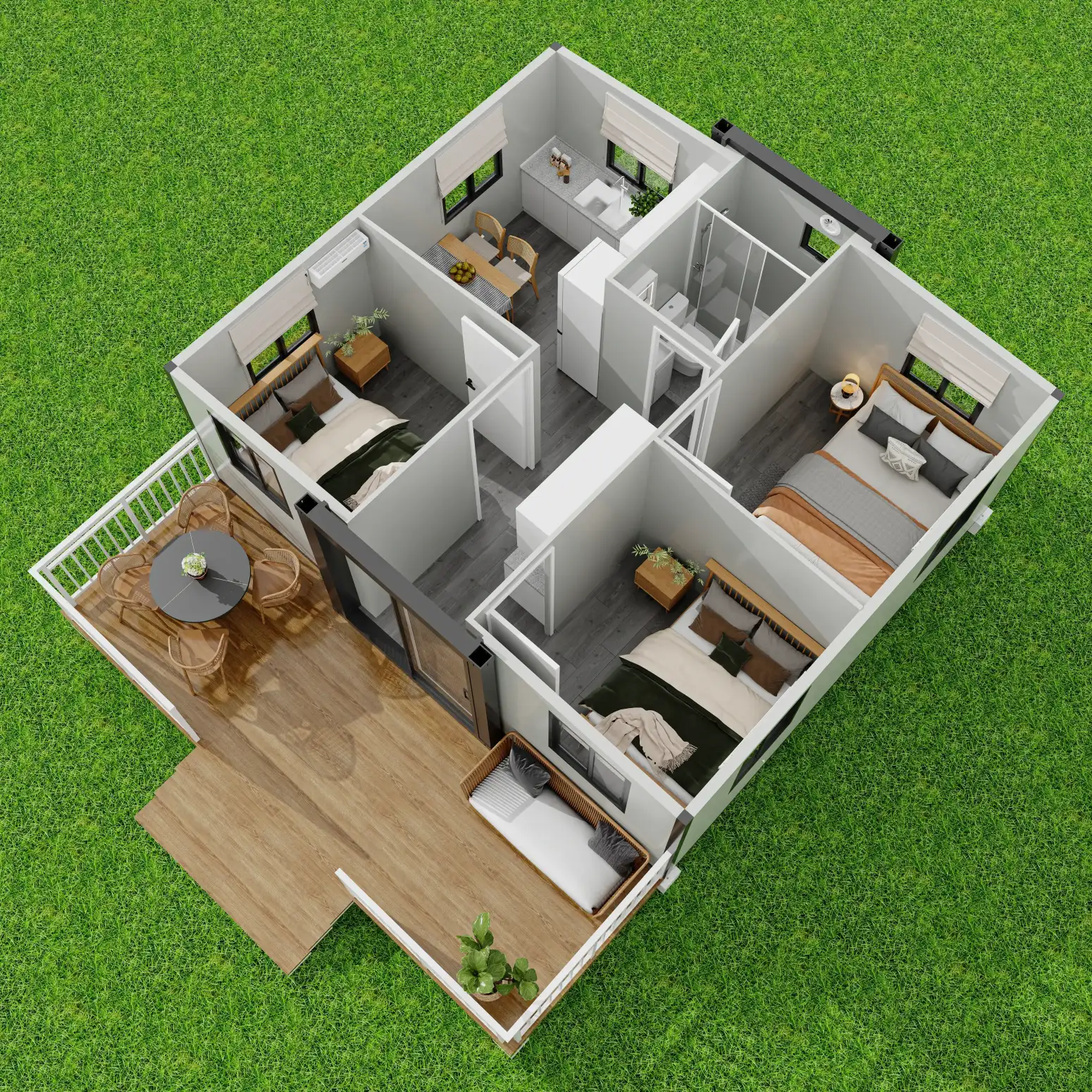 SnapBuild™ Premium Granny Flat Expander 20ft 3 Bed