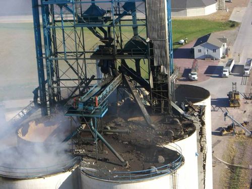 aerial view of elevator