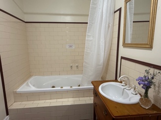 family cottages bedroom with bed