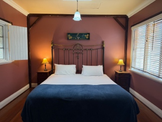 family cottages bedroom with bed
