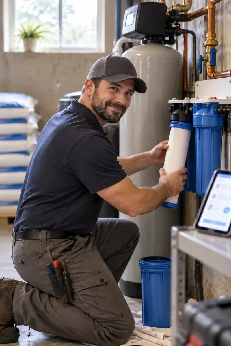 Water Treatment team member in the field