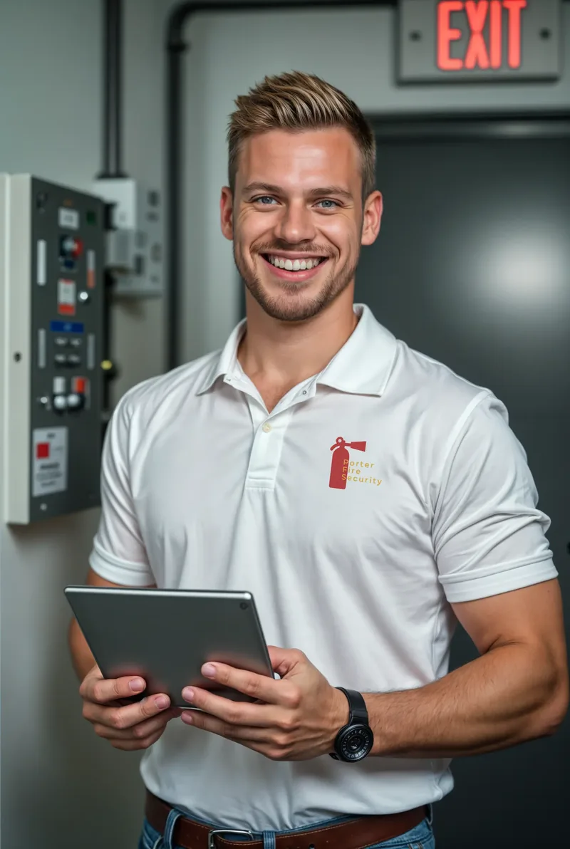 Fire Protection team member in the field