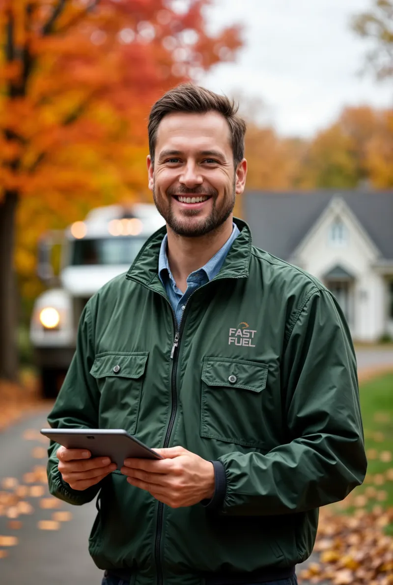 Fuel Oil Delivery team member in the field