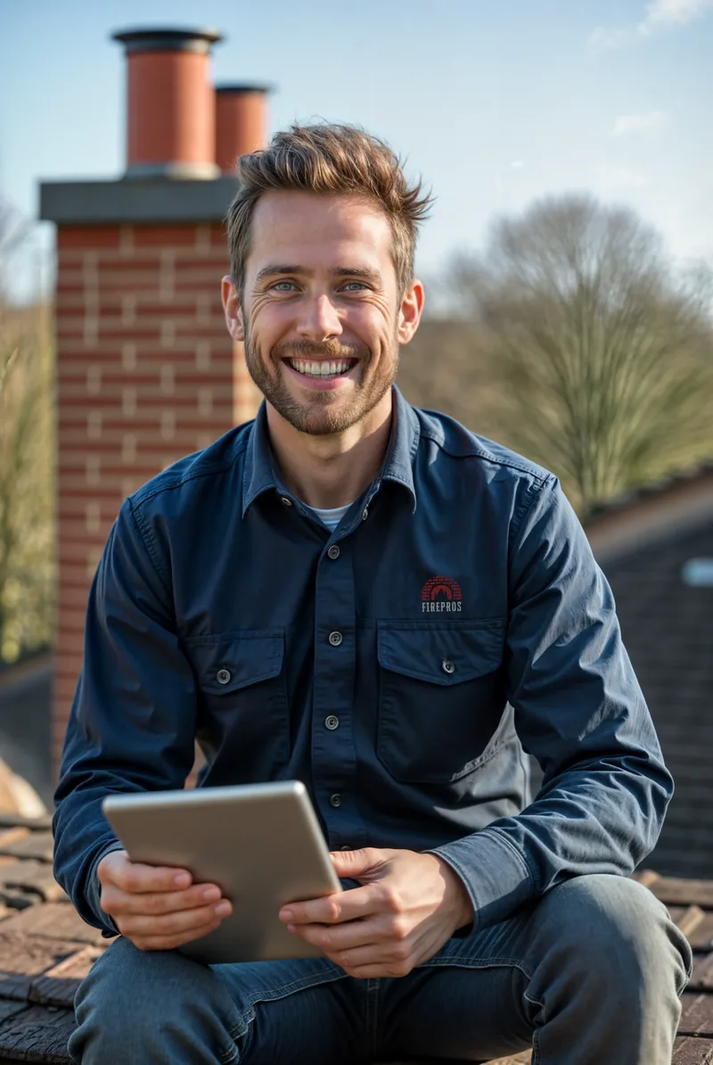 Chimney Sweep team member in the field
