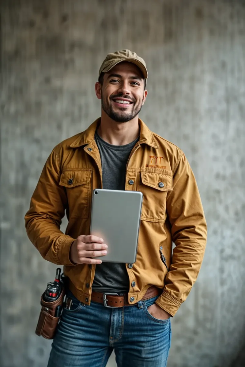 Handyman team member in the field