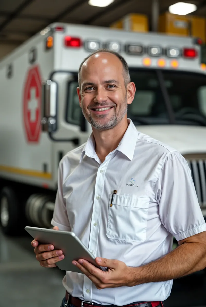 Medical Waste Disposal team member in the field
