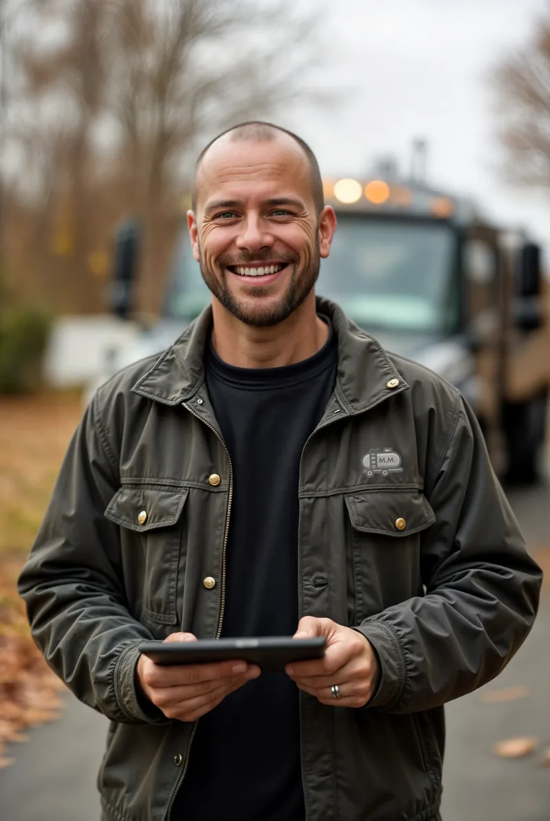 Septic Tank Service team member in the field