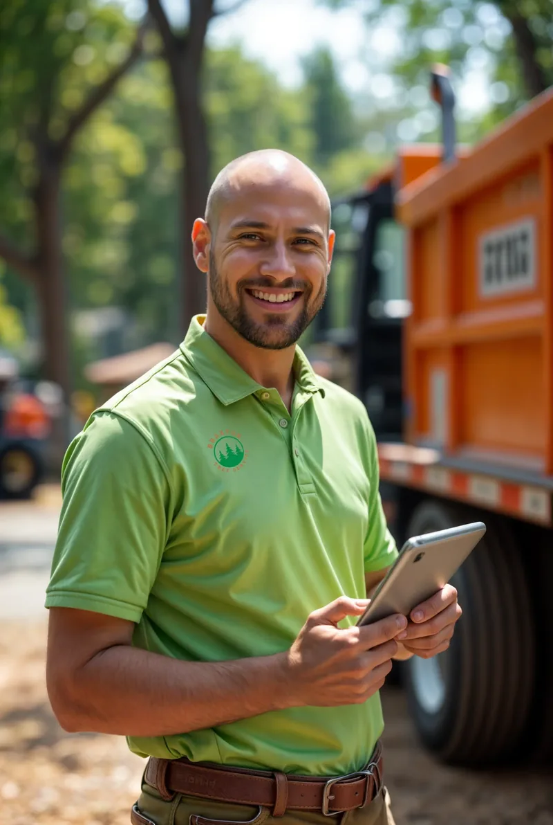 Tree Care team member in the field