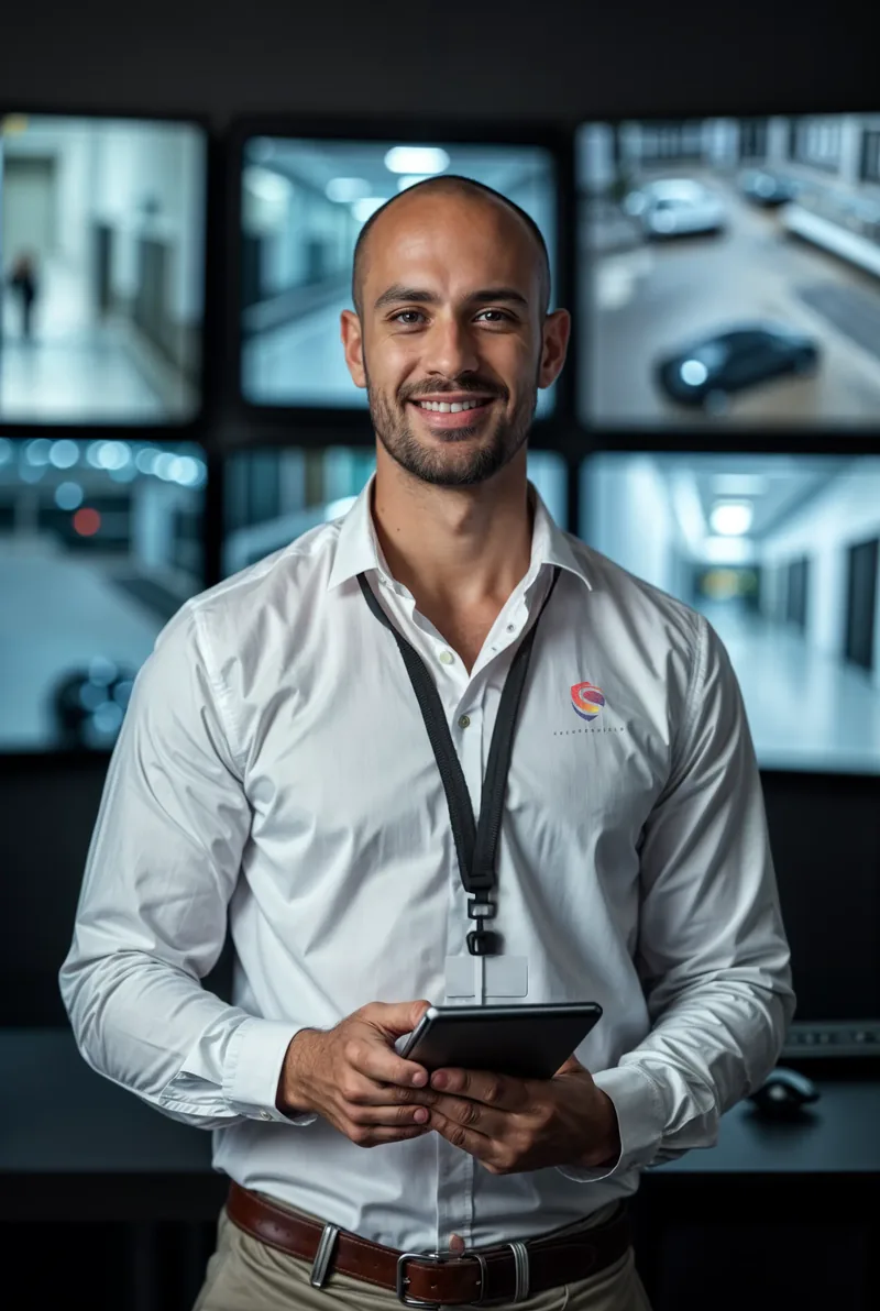 Security Service team member in the field