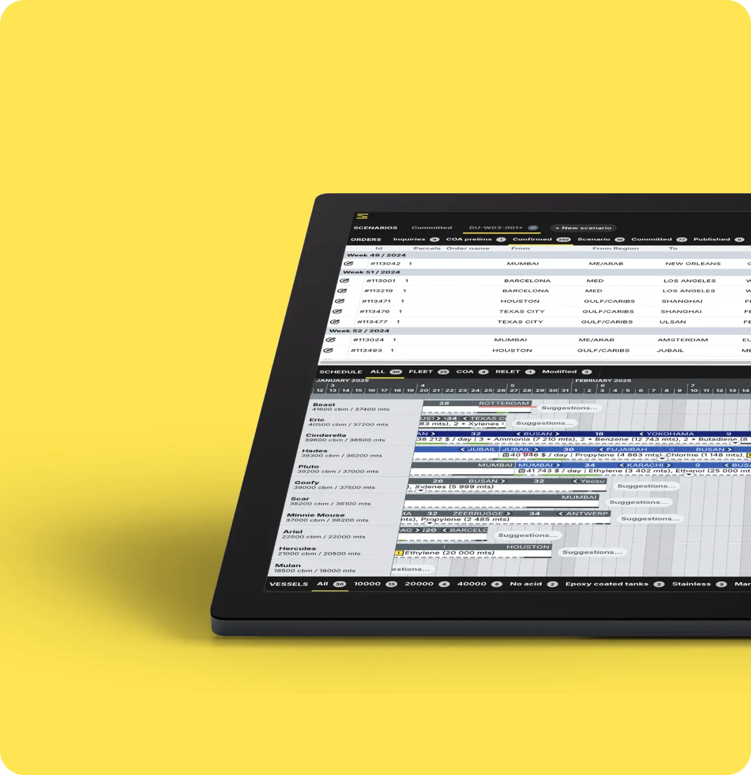 Seaber software in tablet 