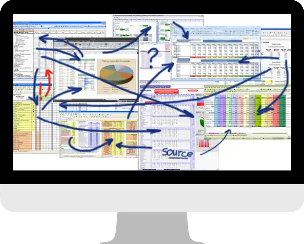 Super messy Excel UI