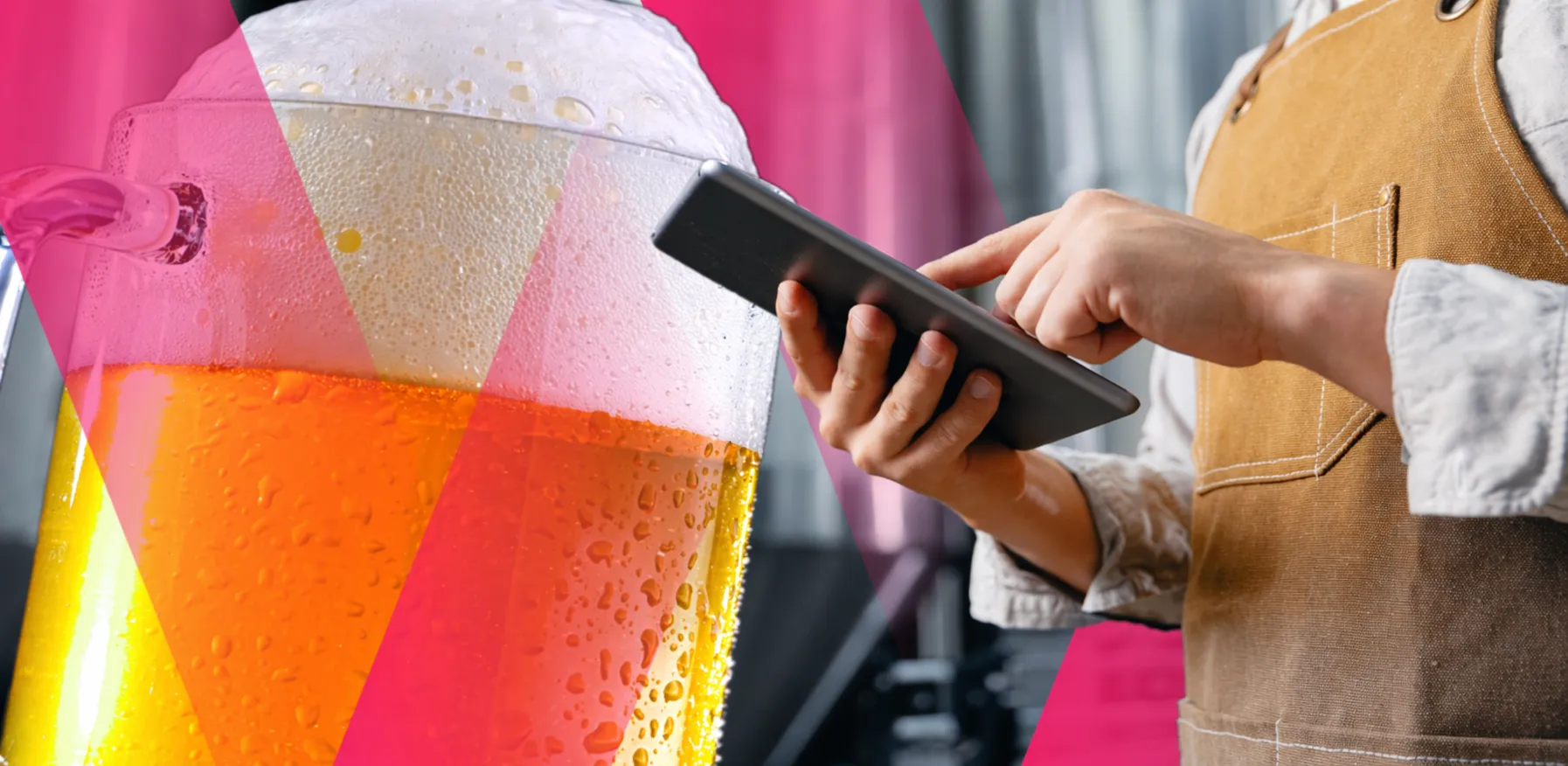 Moderne Brauerei mit Fermentationstanks