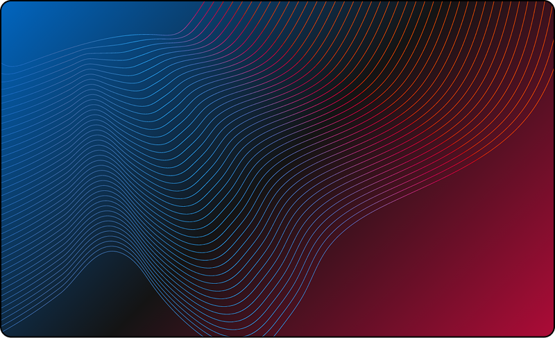 Red and blue waves gradient