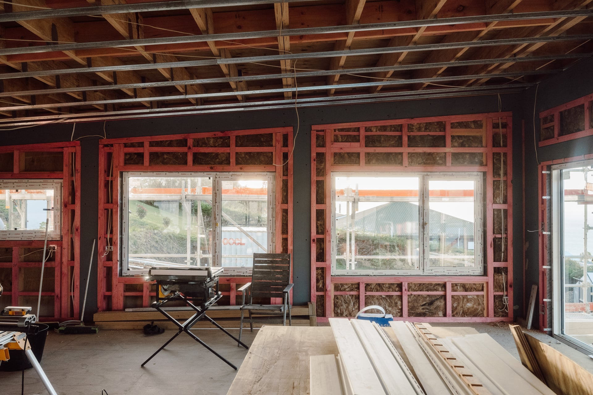 Tairua renovation in progress, Coromandel