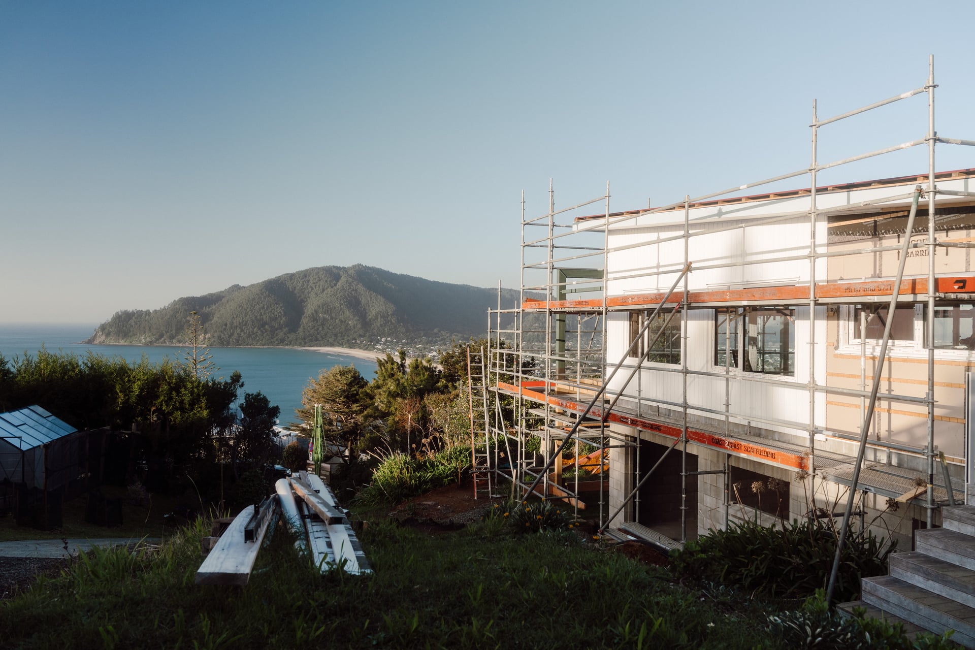 Tairua renovation in progress, Coromandel