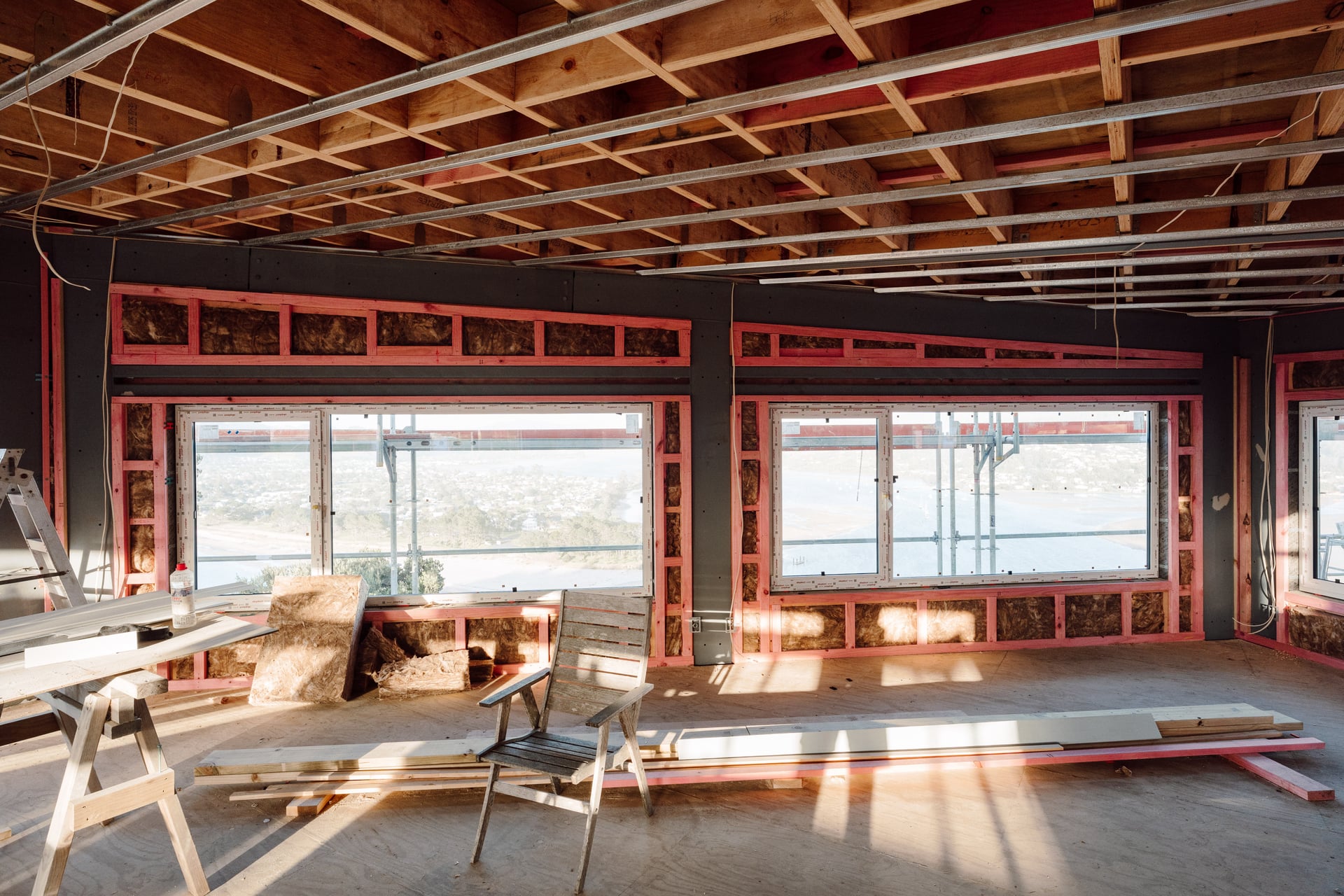 Tairua renovation in progress, Coromandel