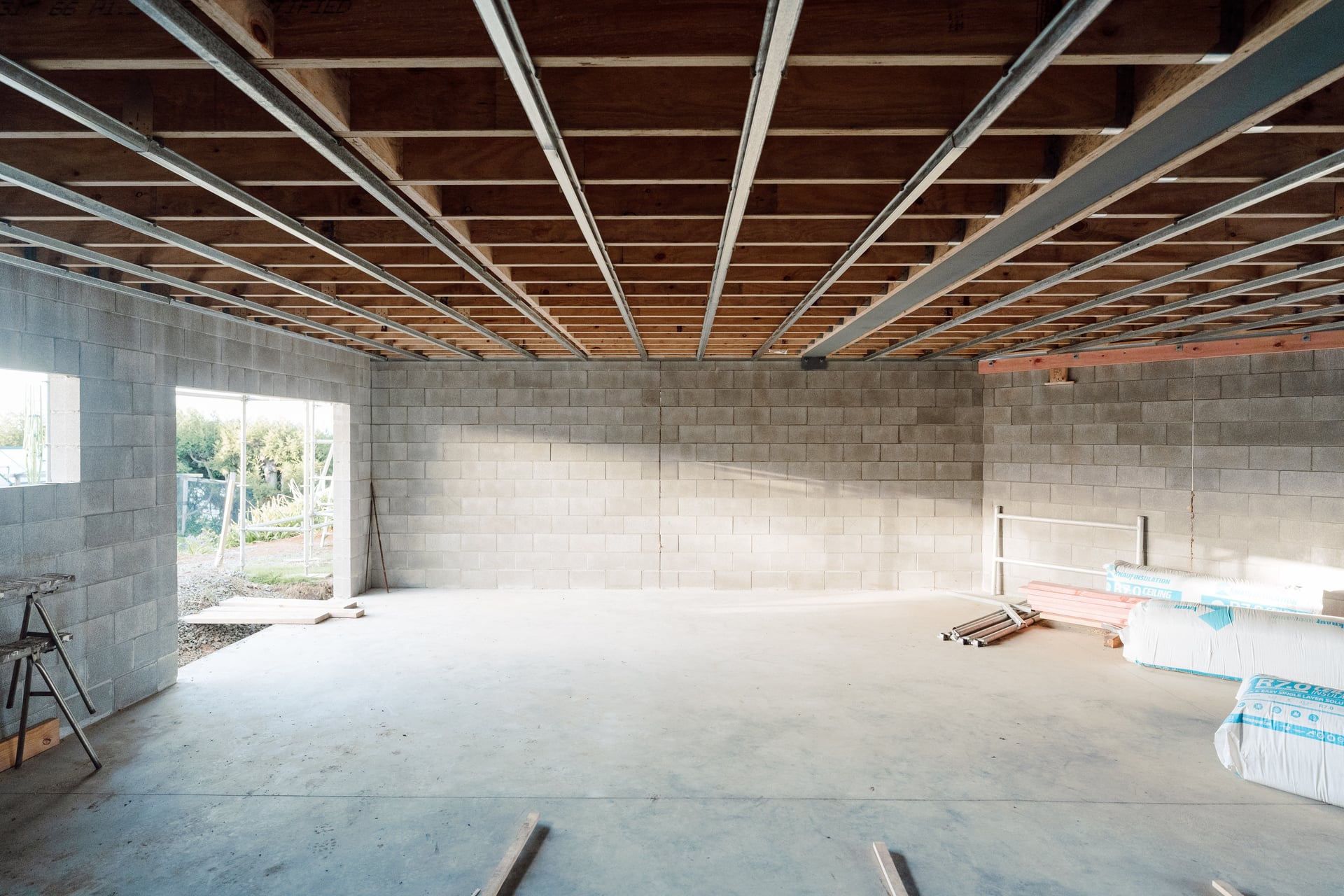 Tairua renovation in progress, Coromandel
