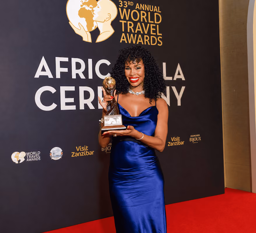 ATS Travel accepting an award at the World Travel Awards 2026 Gala.